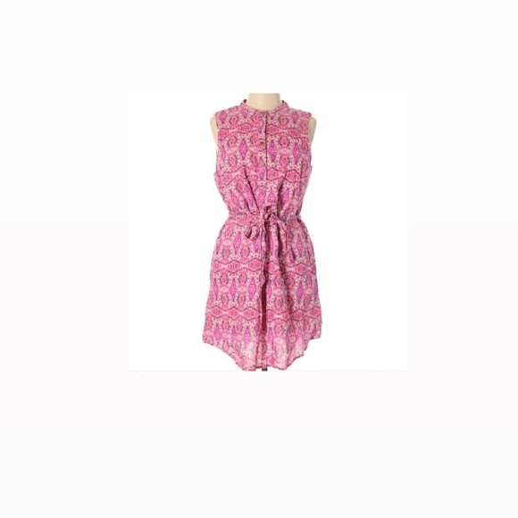 Cynthia Rowley Linen sleeveless shirt dress - Picture 2 of 2